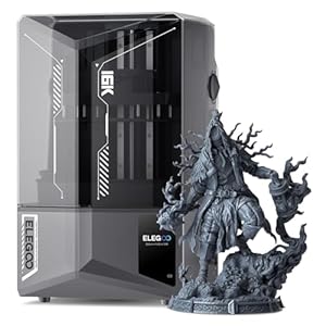 ELEGOO Saturn 4 Ultra 16K Resin 3D Printer, 10″ 16K Mono LCD Resin Printer with Smart Mechanical Sensor, Heated Resin Tank, Auto-Leveling, 150mm/h Fast Printing, Print Size 8.33 x 4.66 x 8.66 Inch