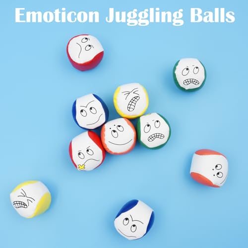 Coriver Jonglierbälle, 10 Stück Jonglierball Set, Zirkusballspiele Jonglierbälle, Pädagogischer Jonglierbälle für Mädchen und Jungen, Outdoor-Spielzeug Jonglierball für Anfänger Erwachsene Kinder