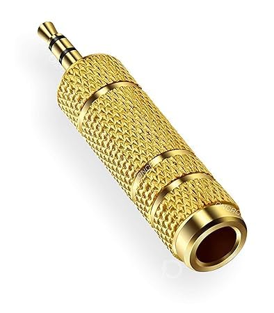 ONCRO® Gold Plated 24k Pin 6.5 mm Female to 3.5 mm Male Audio Headphone Microphone Socket Stereo Sound Amplifier Adapter Plug Converter Connector Jack Color Pack Single Universal Quality Durable-picture-14