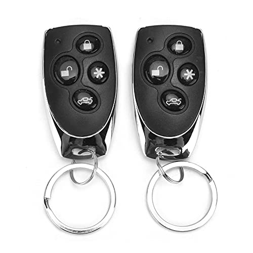 12V 1-Wege Auto Alarmanlage Anti-Diebstahl, Universal Auto Wegfahrsperre Kit mit 2 Fernbedienungen Sirene, Sicherheitsschutz Keyless Entry Systeme für die meisten Fahrzeuge – Bild 6