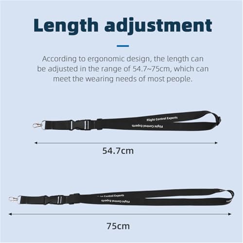 Image of Adjustable Nylon Lanyard For DJI Avata 2 /Avata /FPV Remote Controller 3 /2 Phantom 3 4 / Radio RC Transmitter Neck Strap, Camera /School ID /Home Key /Handheld Game Conso Anti-drop Belt Sling