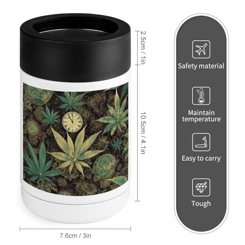 Refroidisseur de boissons original imprimé marijuana, cadeau idéal pour collocations
