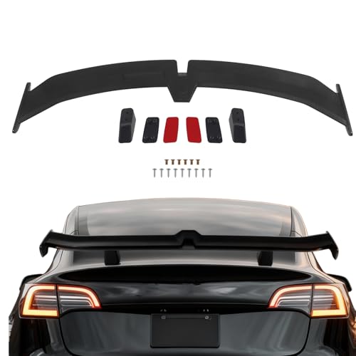 Carbon Fiber Rear Trunk Spoiler for Tesla Model 3/S/Y 54 Inch Racing Wing PRO Style