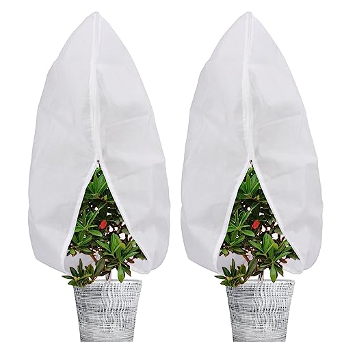 Abimars Plant Covers Freeze Protection Jacket 1.77 oz/yd&sup2;, 4ft x 6ft Reusable Winter Plant Covers...