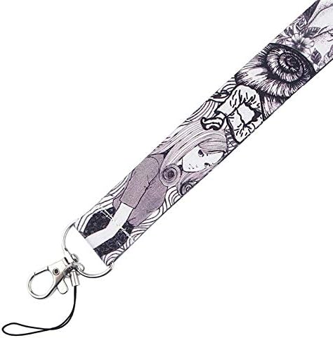 Pinstant Junji Ito Tomie Uzumaki Japanese Horror Manga 17.7" Neck Lanyard Keychain Holder ID Badge Mobile Phone Pin Strap - Image 2