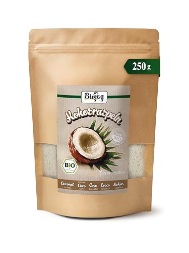 Biojoy Coco rallado deshidratado Ecológico (250 g), sin azúcar añadido y sin tostar