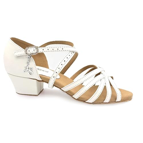 Mambo Open Toe Ballroom Shoes, 1 1/4 Heel, Rhinestone Buckle - Lacey Schwimmer - Mambo - BL300, BL3013