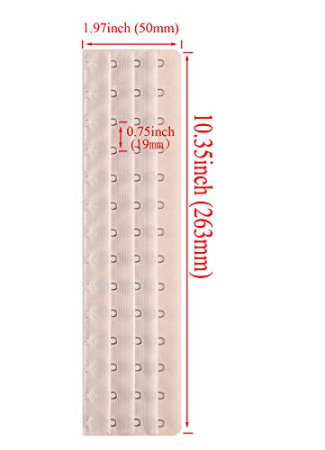 Corset Extender 14 Hooks bra extender Pack of 2 Black&Light Beige2