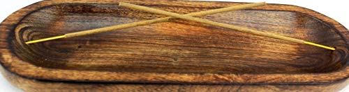 Kaizen Casa Incense Burner Stick Holder Ash Catcher Wooden Handmade Modern Gift Wood Home Decor Size 11 X 4 X 1.2Inches #TOP2