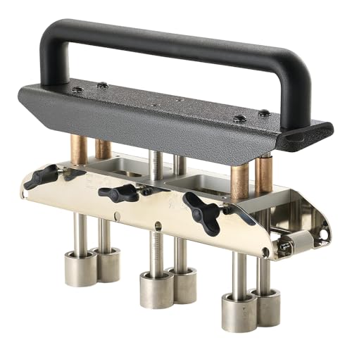 Malco ER3 Three-Station Edge Roller | Quick Adjust 5/8 to 4in bends in 29-22ga steel | Metal Roofing Bending Roller Tool | Independently Adjustable Center Roller for Mild-Angled Bends