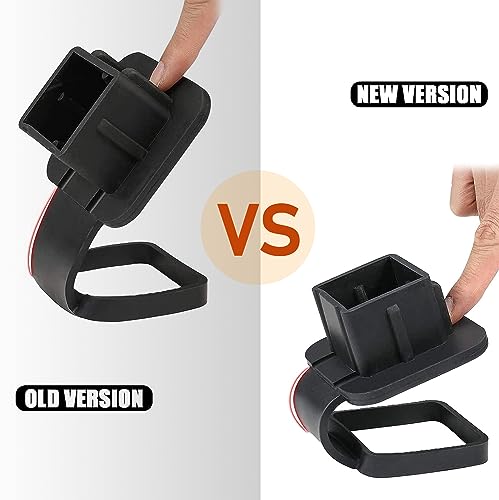 QODOLSI 1 PC Trailer Hitch Plug Insert Cover, 2In Heavy Duty Towing Hitch Covers, Universal Trailer Hitch Cover Receiver for ATV UTV Truck SUV (Black #American Flag)