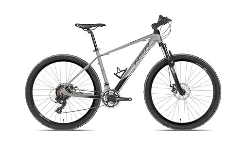 NSR 706 INPULSE Mountain Bike 27,5 Pollici con Telaio M in Alluminio Grigio Nero, Cambio 21 Velocità, Freni a Disco, Forcella Ammortizzata, Bici Tecnobike Uomo per Città e Fuoristrada