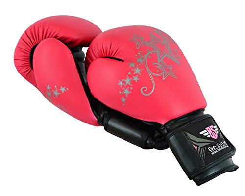 Besmart Kids Boxing Gloves Junior Mitts 4Oz, 6Oz Punch Bag Children Mma Youth P (Pink, 6 Oz) #TOP5