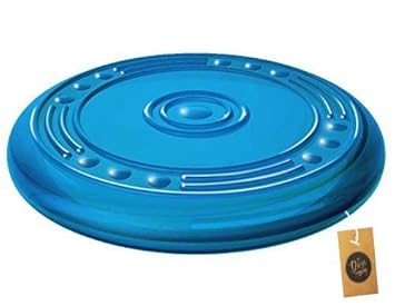 The Dogs Company Flyer Rubber Dog Toy, Dog Frisbee, 9 Inches, Assorted