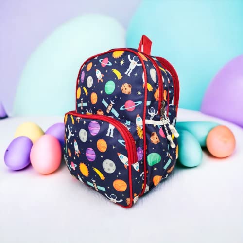 ANNACREATIONS Stylish Space School Backpack Polyester School Bag For Kids Pack Of 1 Pc - Image 7