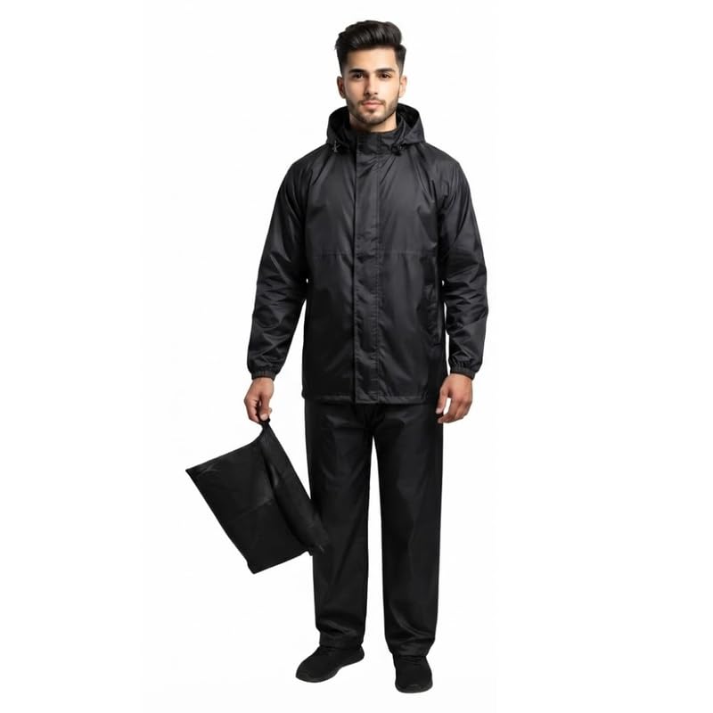 drumstone (𝐋𝐢𝐦𝐢𝐭𝐞𝐝 𝐓𝐨𝐝𝐚𝐲 Men Waterproof Rain Suit, Hooded Jacket and Pant Set, Lightweight Rain Wear for Bike Riding, Travel, Trekking and Daily Commute 𝟏𝟓 𝐘𝐞𝐚𝐫𝐬 𝐖𝐚𝐫𝐫𝐚𝐧𝐭𝐲-picture-20