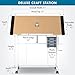 Studio Designs Deluxe Craft Station, Top Adjustable Drafting Table Craft Table Drawing Desk Hobby Table Writing Desk Studio Desk with Drawers, 36''W x 24''D, White / Maple