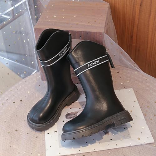 Girl's Rain Boots Waterproof Mid Calf Rubber Boots Non Slip Garden Shoes Outdoor Waterproof Fashion Rain Booties3