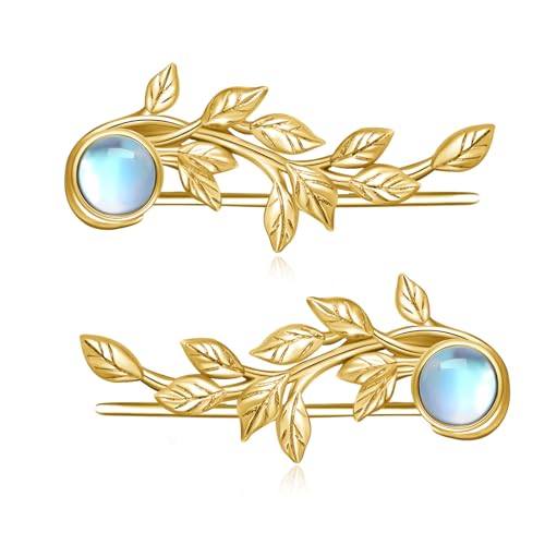 925 Sterling Silver Ear Climber Earrings for Women - Moonstone Crawler Jewelry Gift