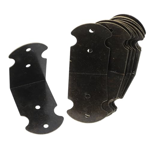 KICHOUSE Sturdy Vintage Style Metal Corner Brackets Right Angle for Wooden Boxes Boxes Furniture