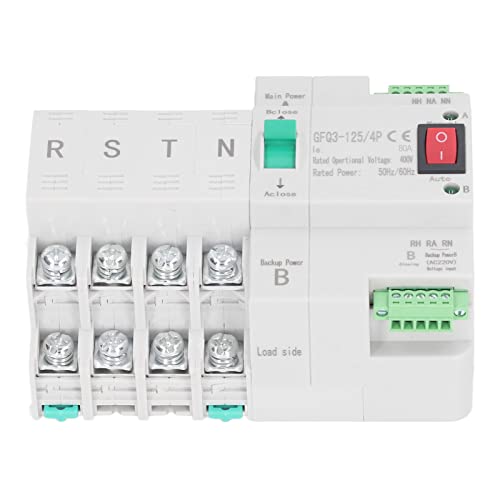 Interruptor de Transferência Automática de Energia Dupla 4p Milissegundo Controlador de Tempo de Com