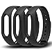 awinner negro impermeable de repuesto para XIAOMI Mi Banda 2 inteligente Miband 2 nd (sin actividad rastreador), paquete de 3 , Negro