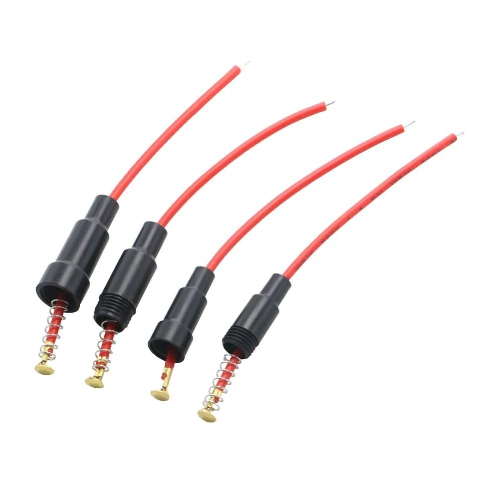 5PCS Glassicherungshalter Schraubentyp mit 22 20 18 16 14AWG Drahtkabel(30A,6x30mm)