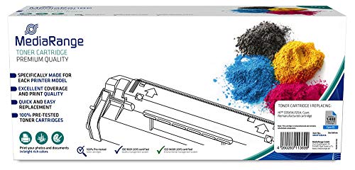 Mediarange Cartouche de Toner Compatible avec HP CB541A 125A Cyan
