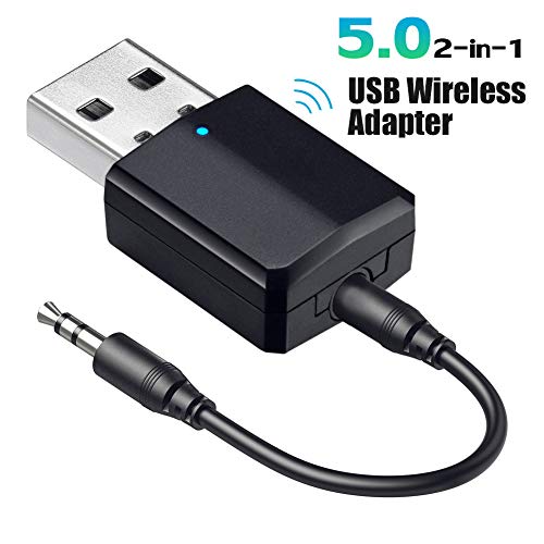 Janboo Bluetooth 5.0 Adapter for PC TV Car Stereo Sound System, Audio Transmitter