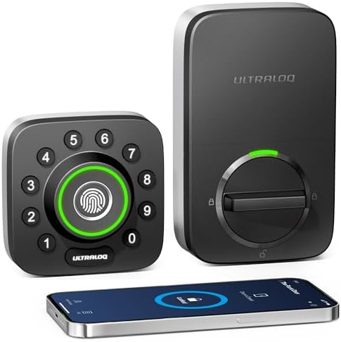 ULTRALOQ U-Bolt Pro Smart Lock, Keyless Entry Door Lock via Bluet...