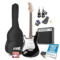 All-in-one left handed electric guitar bundle features a full-size 21-fret guitar, powerful 40W amplifier, and an integrated UHF wireless guitar system for hassle-free beginner practice sessions at home or in lessons. Wireless freedom means no more m...