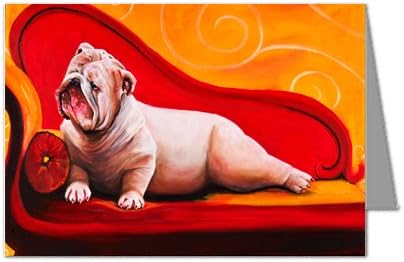 Rollins & Sons Bulldog grasa Actriz Notecard Set