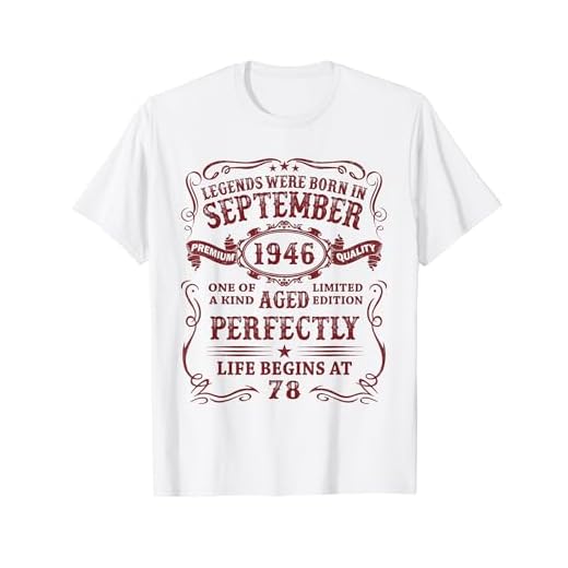 Original 1946 78 Años Las Leyendas Nacen En Septiembre 1946 Camiseta