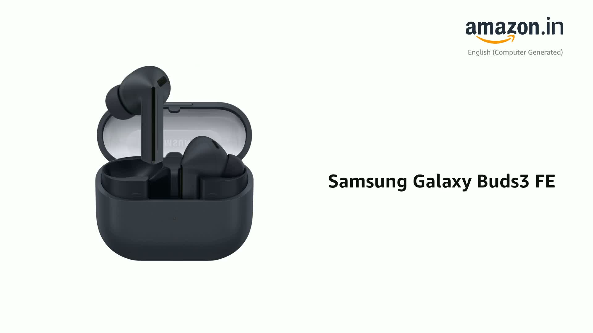 Samsung Galaxy Buds3 FE (Black) with Galaxy AI | ANC | 360-Audio