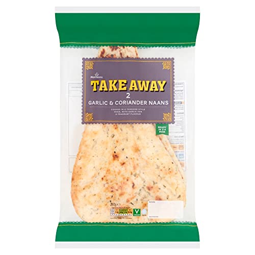 Morrisons Takeaway 2 Garlic & Coriander Naans 260g
