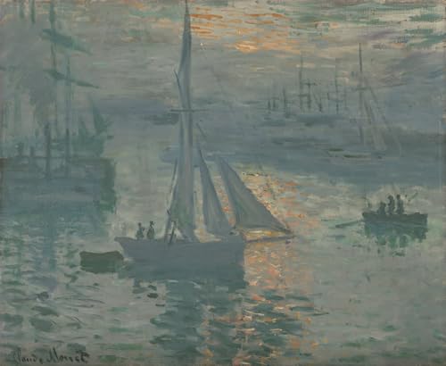 Póster de lienzo de Alba di Claude Monet cuadro de 60x90cm para decorar el dormitorio