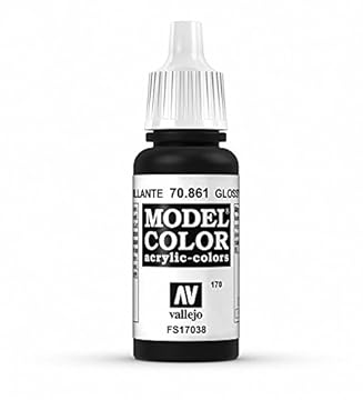 Vallejo VJ70861 Model Color 17 ml Acrylic Paint - Gloss Black