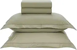 Karsten Jogo De Cama Tom Salvia King 200 Fios 100% Algodão 4 Peças