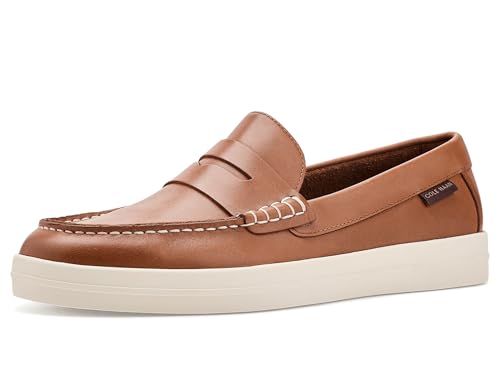 Cole Haan Mens Shoes - Nantucket Drift Penny Loafer British Tan/Dark Chocolate 11-M US