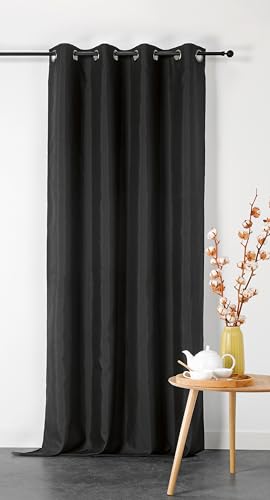 Linder Rideau Double Natte Non feu M1-135x240cm - Noir