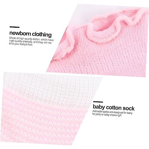 8-Piece Newborn Socks and Mittens Set Soft Cotton Baby Gloves and Ankle Socks for Infants Non-Slip Design for Newborns and Infants Assorted Colors3