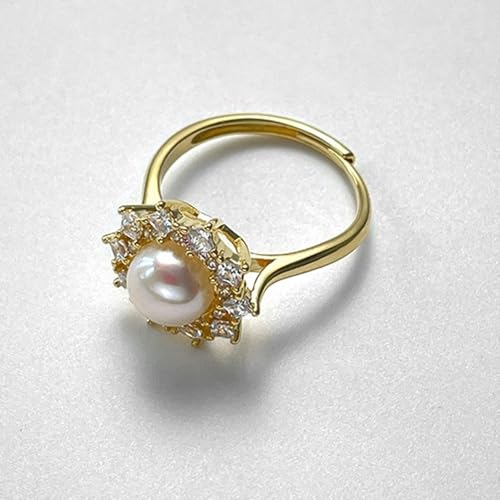 Bague perle d'eau douce argent cadeau mariage romantique - 3