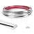 Art3d 25 Ft Peel and Stick Trim for Backsplash Tile Edge, Self-Adhesive Liner for Corner Decor in Stainless Steel