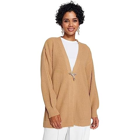 Cardigan Trendyol Femme Beige Cover