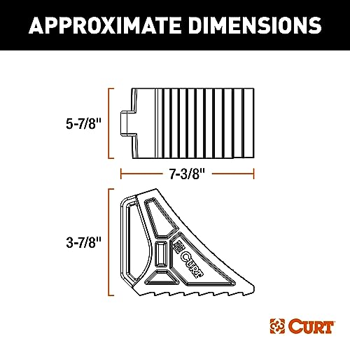 Image of CURT 22801 HD Wheel Chock (Bulk)