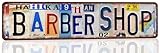 Barber Shop Metal Sign, Vintage Tin Wall Art for Barbershop Decor, Man Cave & Home, Gift for Barbers, Hairdressers & Men with Shaving Design 4 X16 Inches