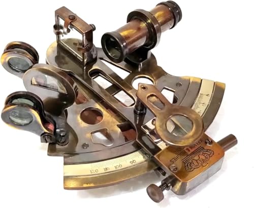 Sextant nautique vintage laiton instrument de navigation marine antique