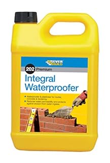 Everbuild 202 Premium Integral Liquid Waterproofer Admixture – Suitable for Mortar and Rendering – Chloride Free – 5 Litre