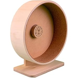 Getzoo Kurkwiel Ø 21 cm (Ø 19,4 cm binnen) met kurken inzetstuk, veelzijdig loopwiel, zacht voor poten, flexibel instelbaar, verwisselbare kurken inzetstukken, hoge veiligheid