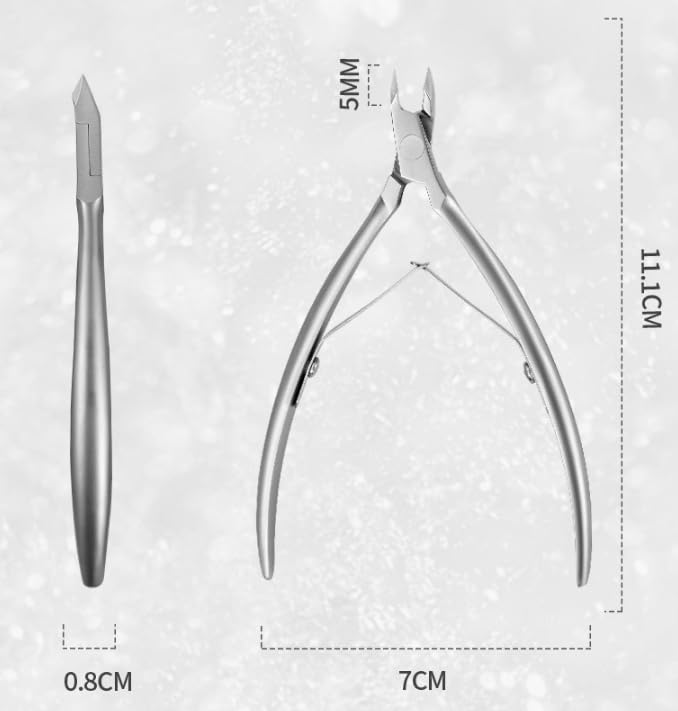 1Pcs Cuticle Clippers Trimmer Dead Skin Remover Pedicure Stainless Steel Cutters Tool Cuticle Nippers Nail Manicure Scissors